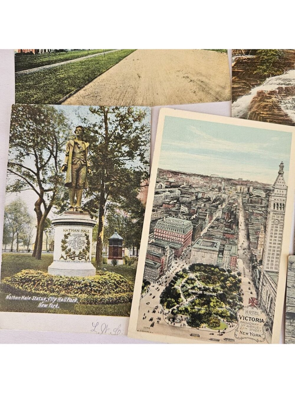 11 New York Buildings Scenery Postcards Lithograph c.1910s- 30s color Unused - Picture 3 of 9